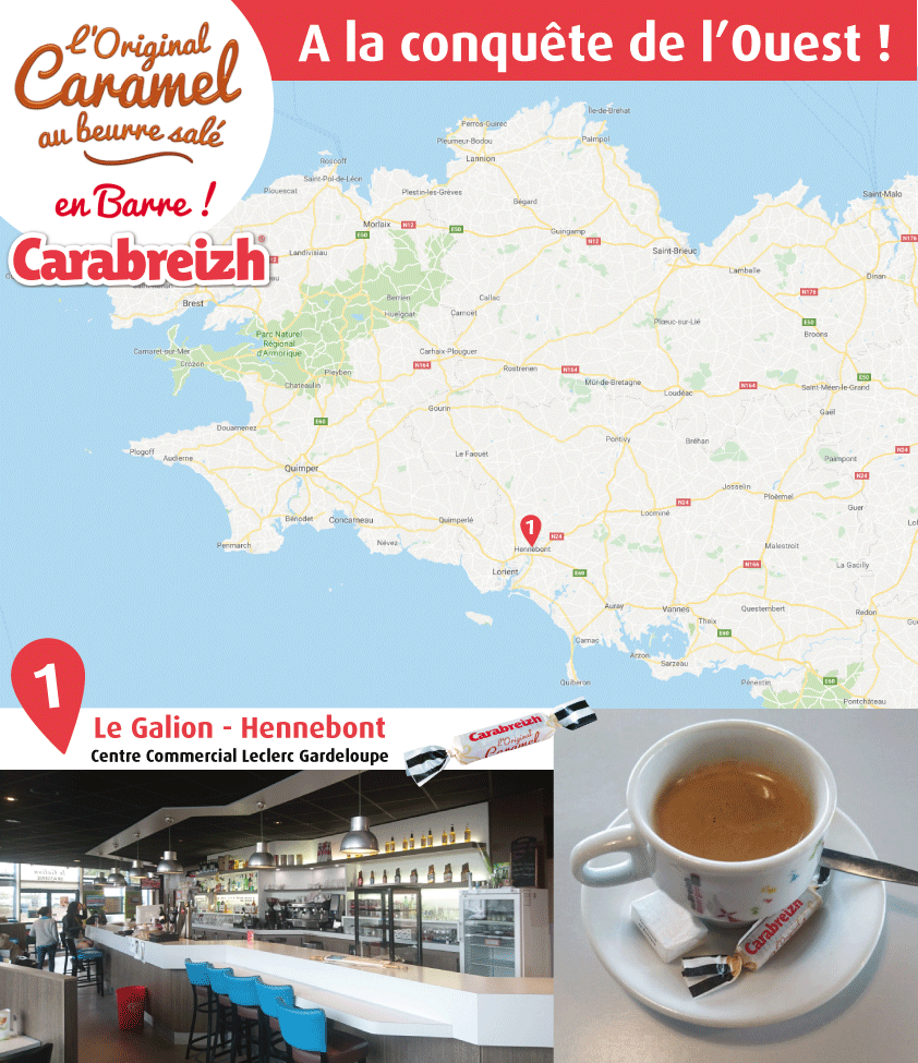 carte bretagne caramel en barre