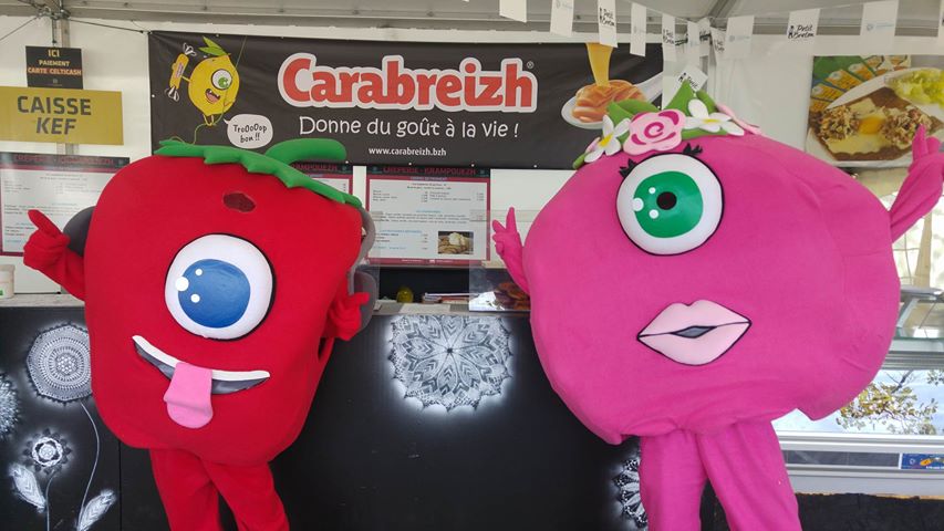 Photo mascottes carabreizh FIL 2017
