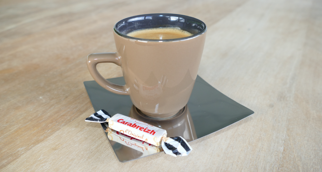 caramel en barre café
