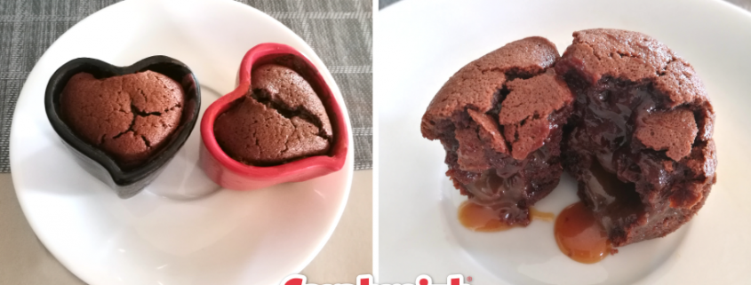 coeur coulant recette caramel chocolat